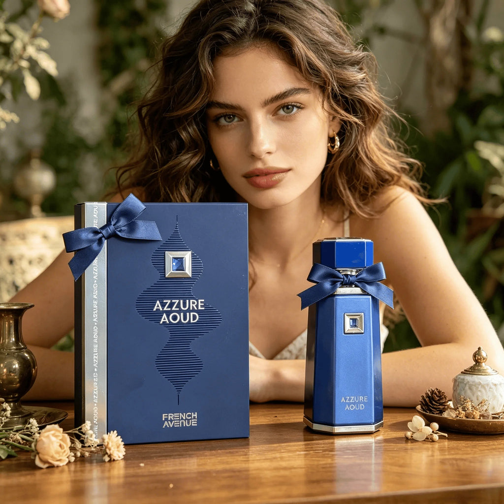 2026 Hot French Avenue Azzure Aoud EDP 100ml, Premium Fragrance World Elegant Woody Scent For Men