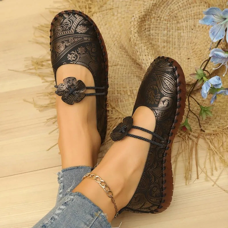 Soft Sole Women's Single Shoes Autumn Versatile Comfortable Round Head Casual Shoes Womens Loafers