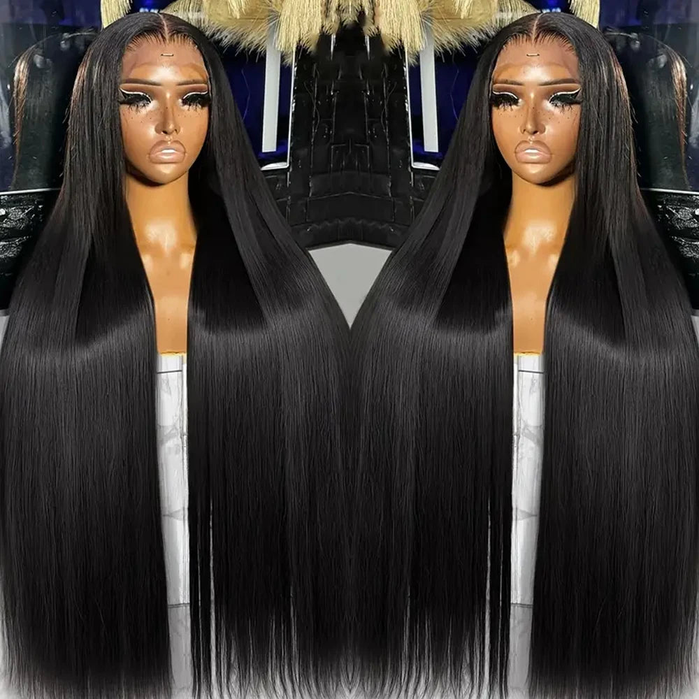 Straight Lace Front Wigs Human Hair 250% Density 13x4 Full Frontal Transparent HD Lace Wig Glueless Wigs 13x6 Lace Frontal Wigs