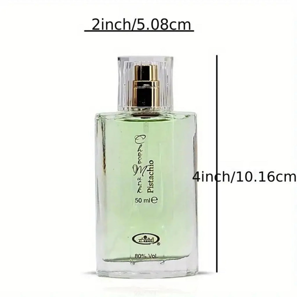Al Rehab Choco Musk Pistachio Unisex Perfume 50ml Long Lasting Cozy Scent