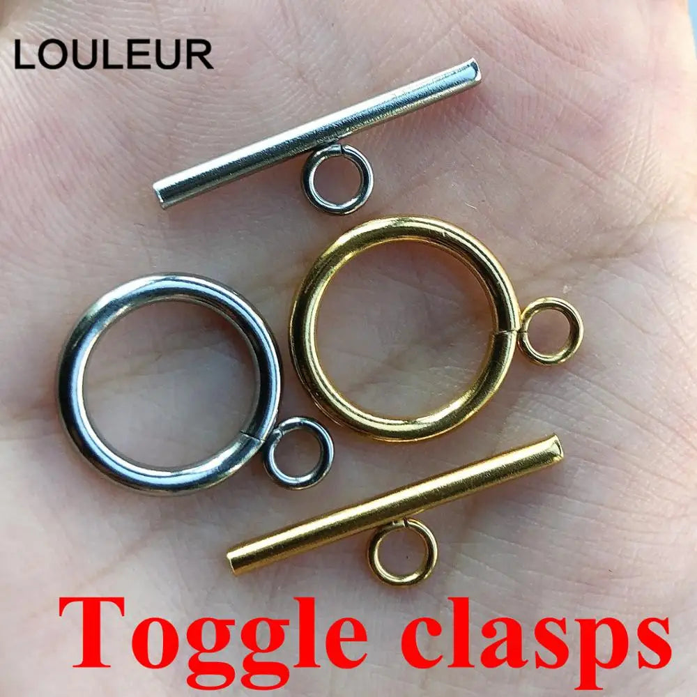 Stainless Steel OT Clasps Bracelet Toggle Clasp Connectors for DIY Bracelet Necklace Jewelry Findings Making Supplies Wholesale
