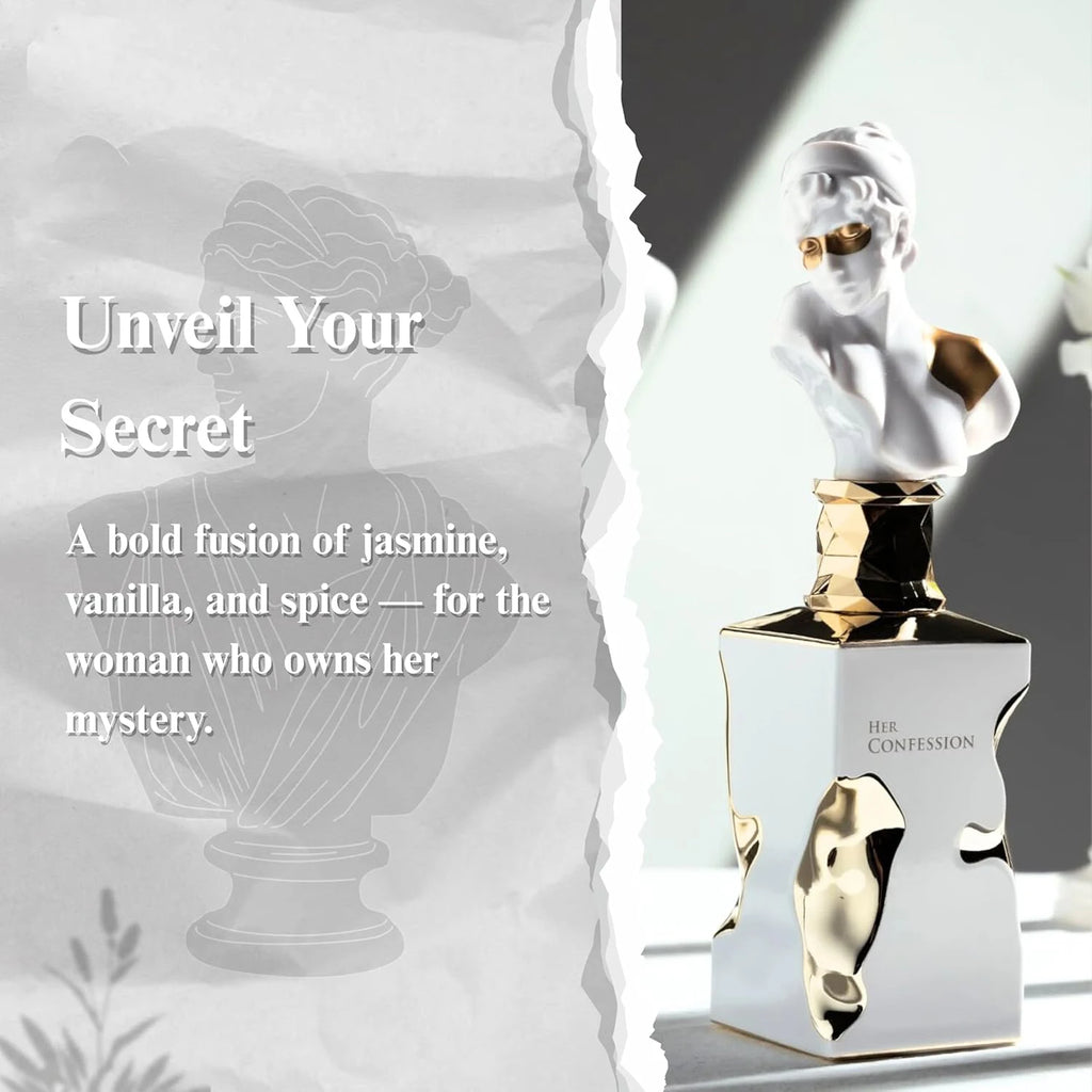 His Confession EDP 100ml, Luxury Oriental Men's Perfume, Long Lasting Woody Fragrance
