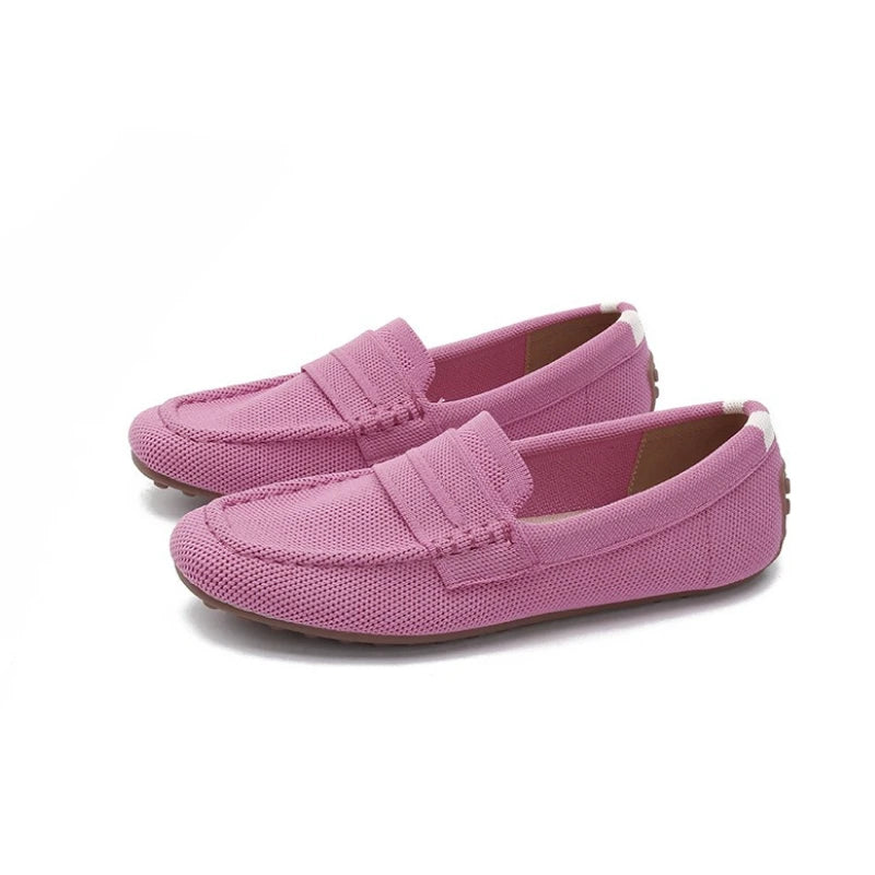 Loafers Women Summer New 's Mokasin Shoes Flat Loafers  Slip-on Flat Shoes Runway Formal Business Walk Shoes