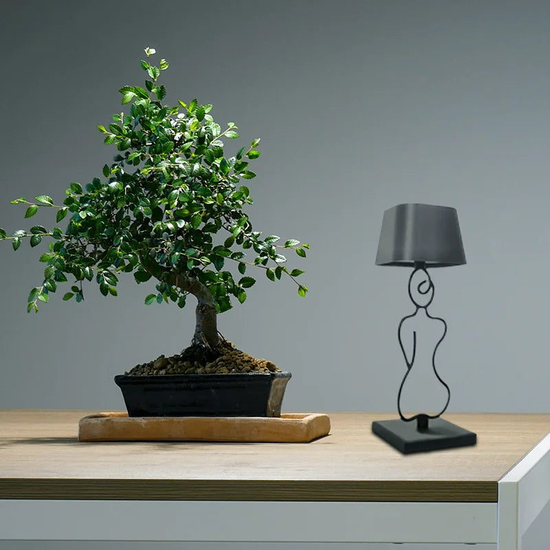Dropshipping Modern Rechargeable Cordless Aluminum Alloy Battery Touch Dimmable LED Table Desk Lamp