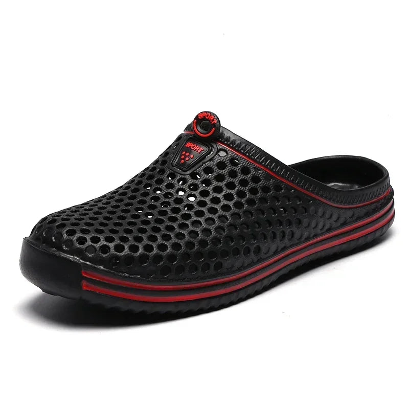 Comfortable Men Pool Sandals Summer Outdoor Beach Shoes Men Slip on Garden Clogs Casual Water Shower Slippers Unisex Zapatos