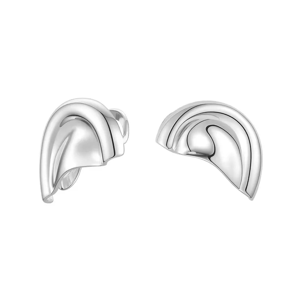 Punk Vintage Half Ear Contour Metal Ear Clip Exaggerate Stud Earrings For Women girls Ear Bones Clip Fashion Earring Jewelry