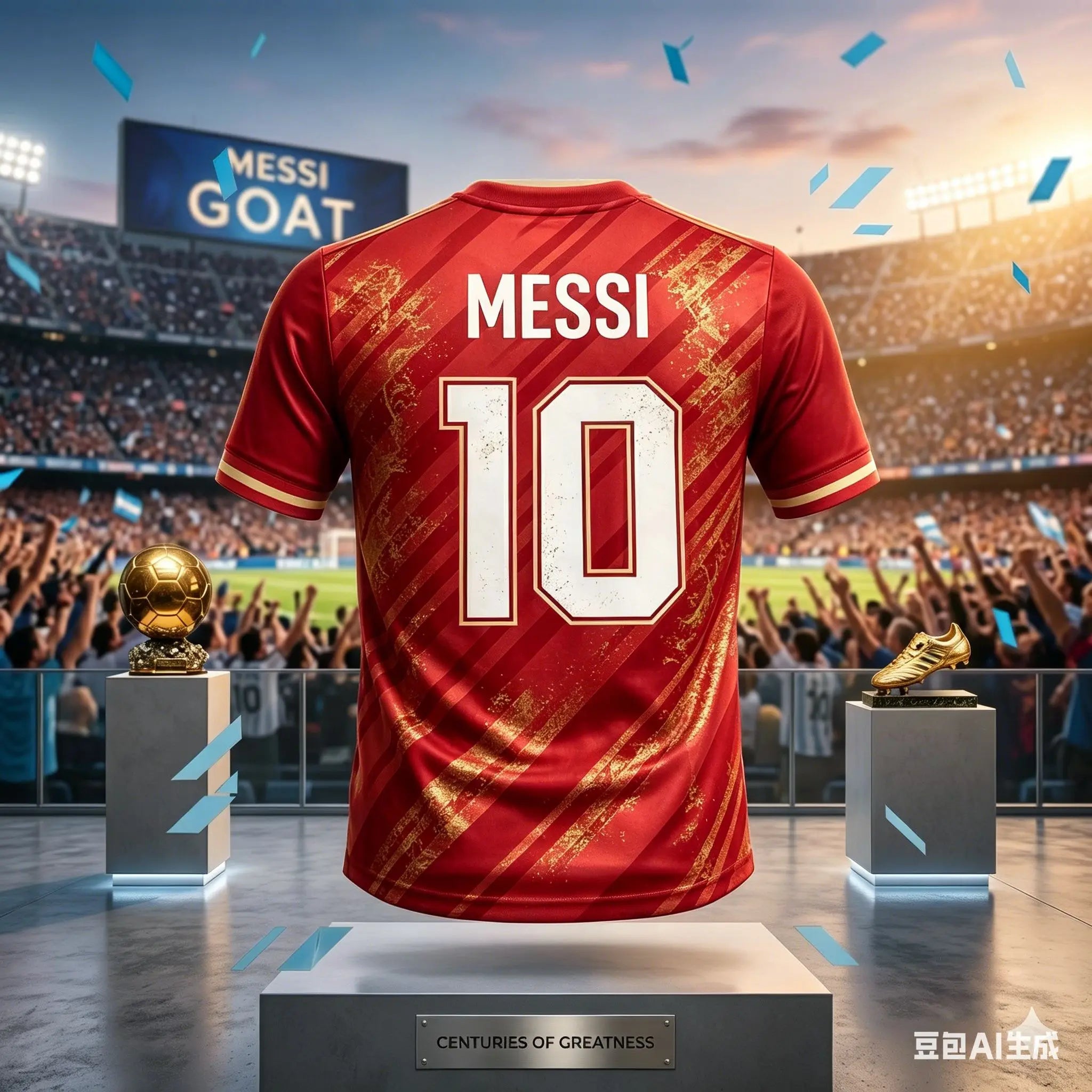 Kids Unisex Messi #10 Football Soccer Jersey Breathable Quick Dry Argentina Kid Sportswear Casual Training Fan Uniform T Shirt