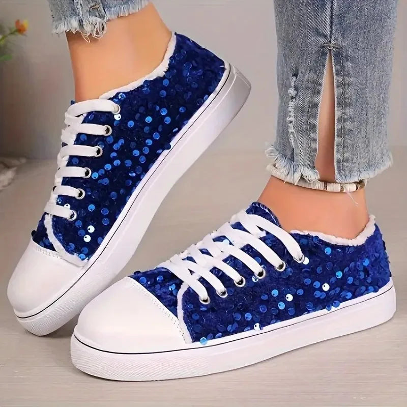 Spring 2026 new model lace-up sports shoes, fashionable and casual style, women's style canvas low-top flat semi-sulfurized sole