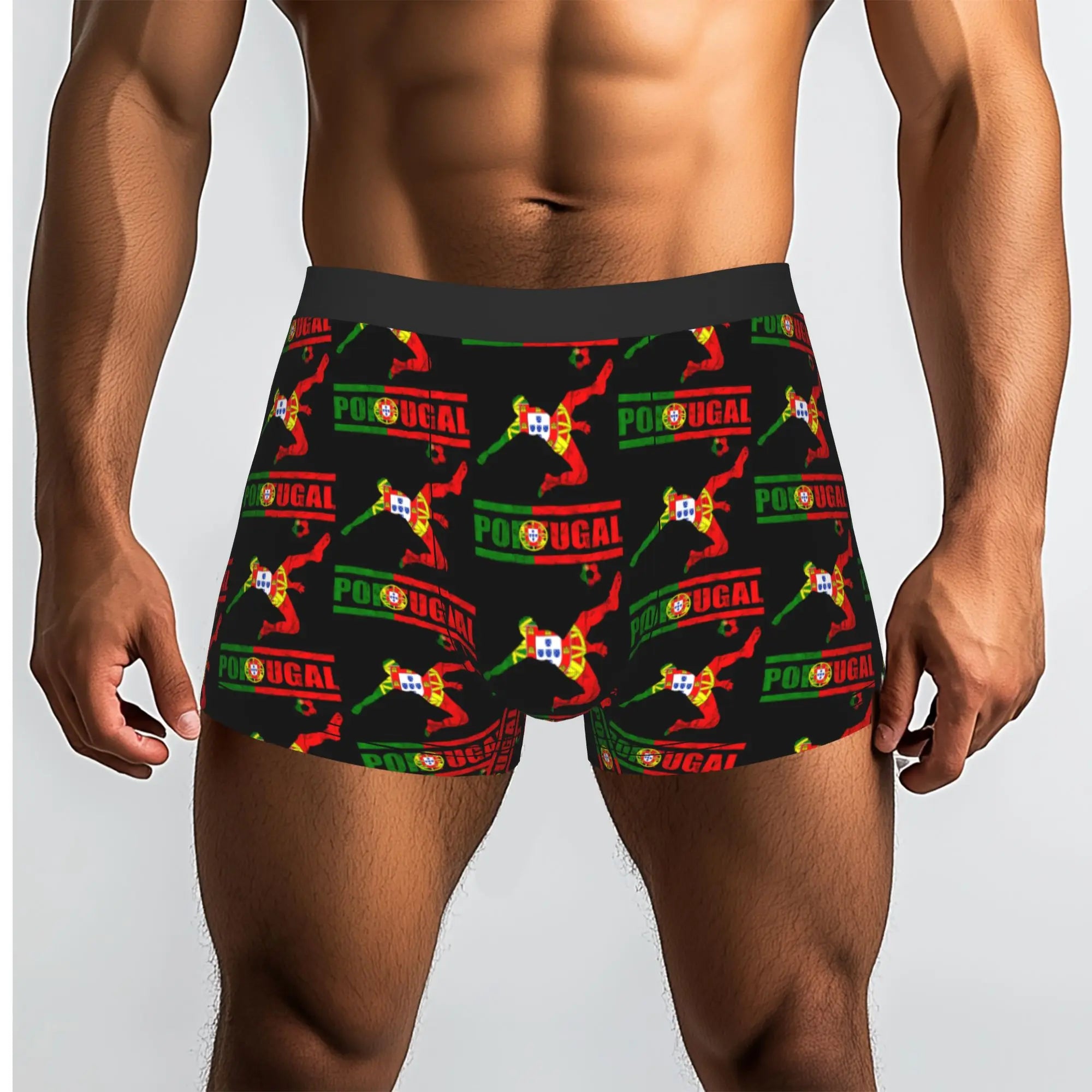 Portugal Soccer Futebol Portuguese Pride Portuguese Underpants Breathbale Panties Male Underwear Print Shorts Boxer Briefs