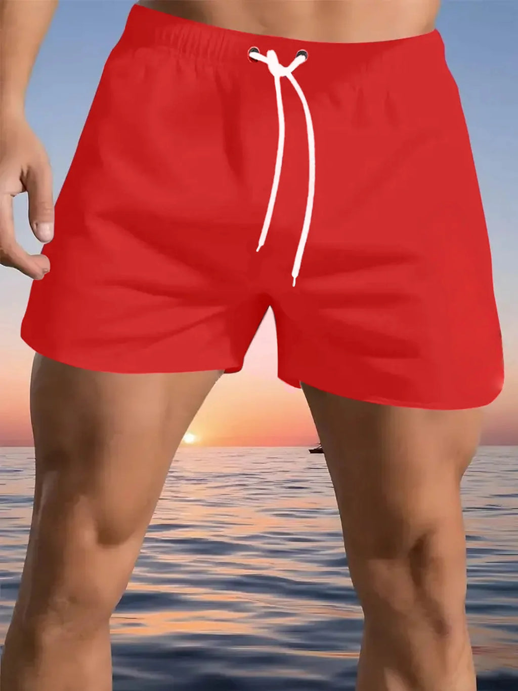 Running Quick Dry Shorts Single Layer for Gym Fitness Training Use Comfortable Breathable Sports Inner Underwear for Men
