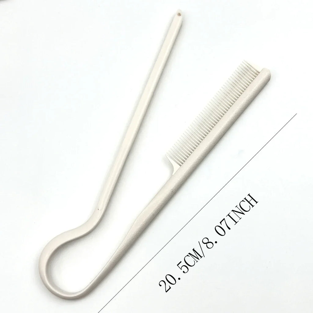 Comb Hairdressing V-Comb Messy Hair Finishing Straightening Splint Comb - Hair Styling Tool Clip Special for  Hair Wigs