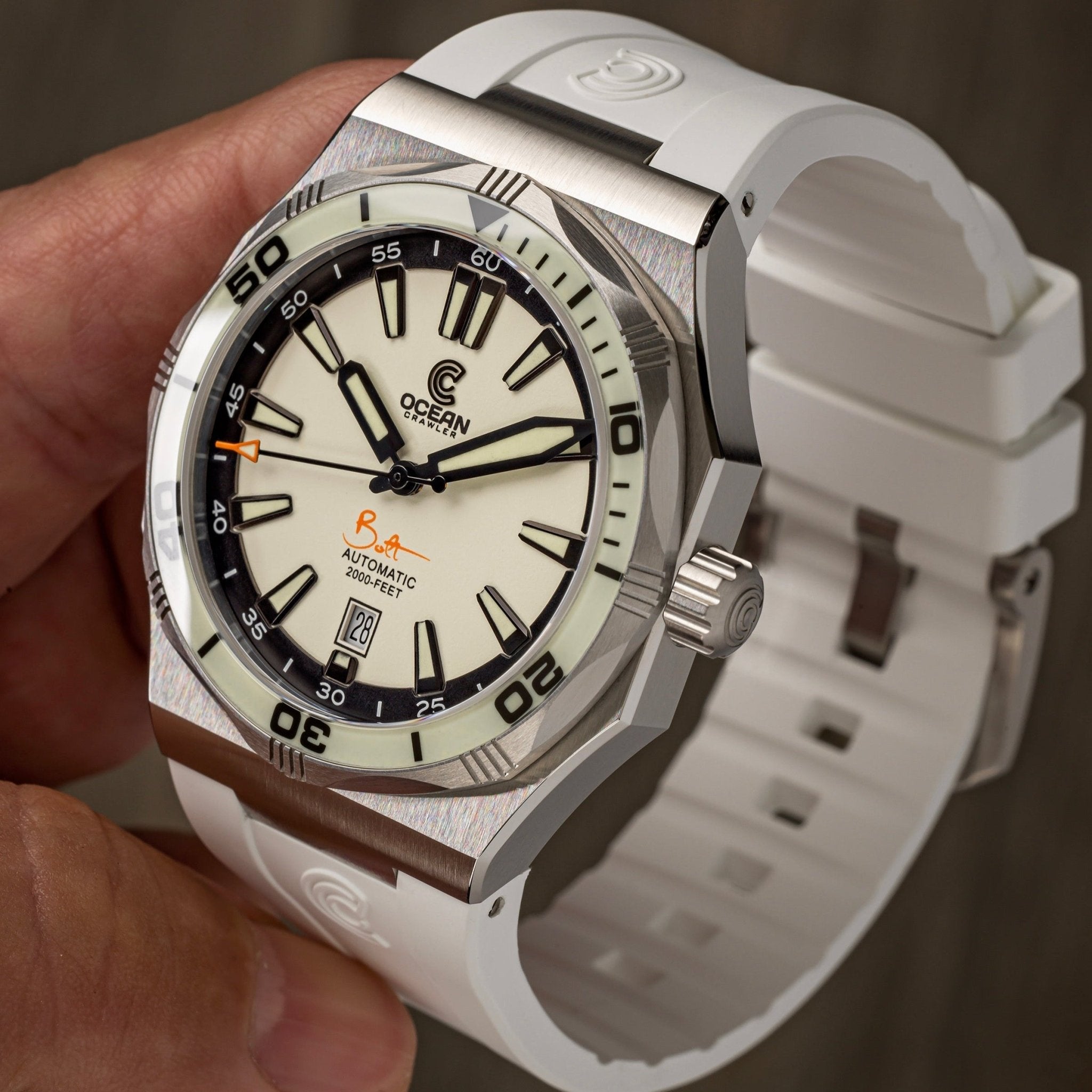 Ocean Crawler Bolt - LumeWave Edition - White - Integrated bracelet Included!