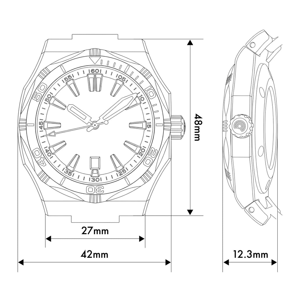 Ocean Crawler Bolt - LumeWave Edition - White - Integrated bracelet Included!